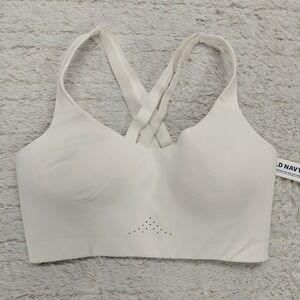 Old Navy Active Womens 36DD Bra Power Soft Go Dry White NWT Sporty Coconut READ
